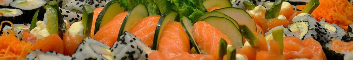 Eating Japanese Salad Sushi at Quickfire Japanese Hibachi restaurant in Germantown, MD.